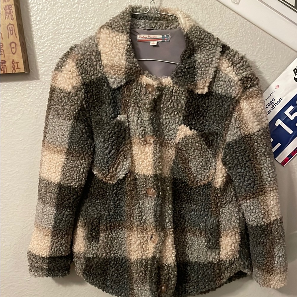 Vintage Havana Gray and Cream Jacket